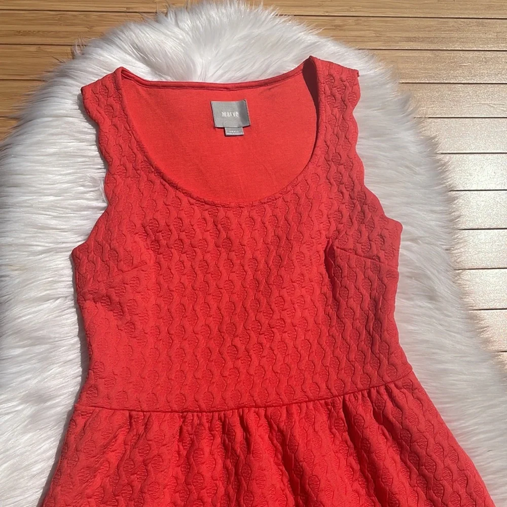 Maeve for Anthropologie Caye Scallop Hem Dress - Picture 4 of 12